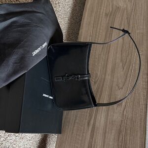 Saint Laurent Glossy Black Shoulder Bag